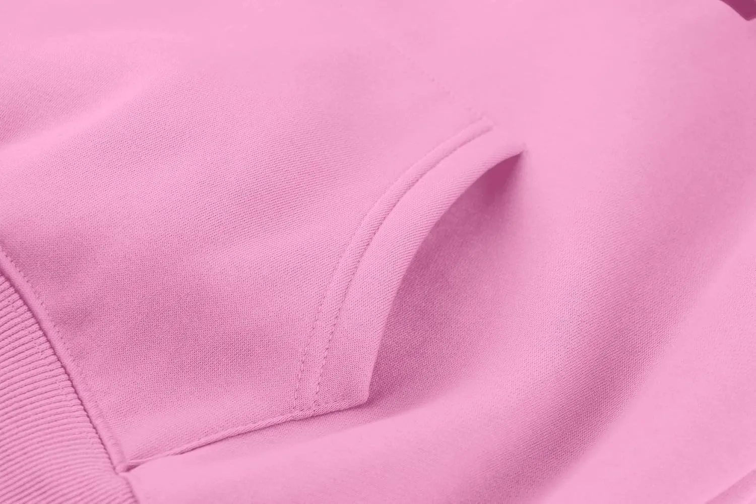 Women Solid Basic Loose Fleece Hoodies Sweatshirt Oversized Long Sleeve Drop Shoulder Kangaroo Pockets Pullovers Top