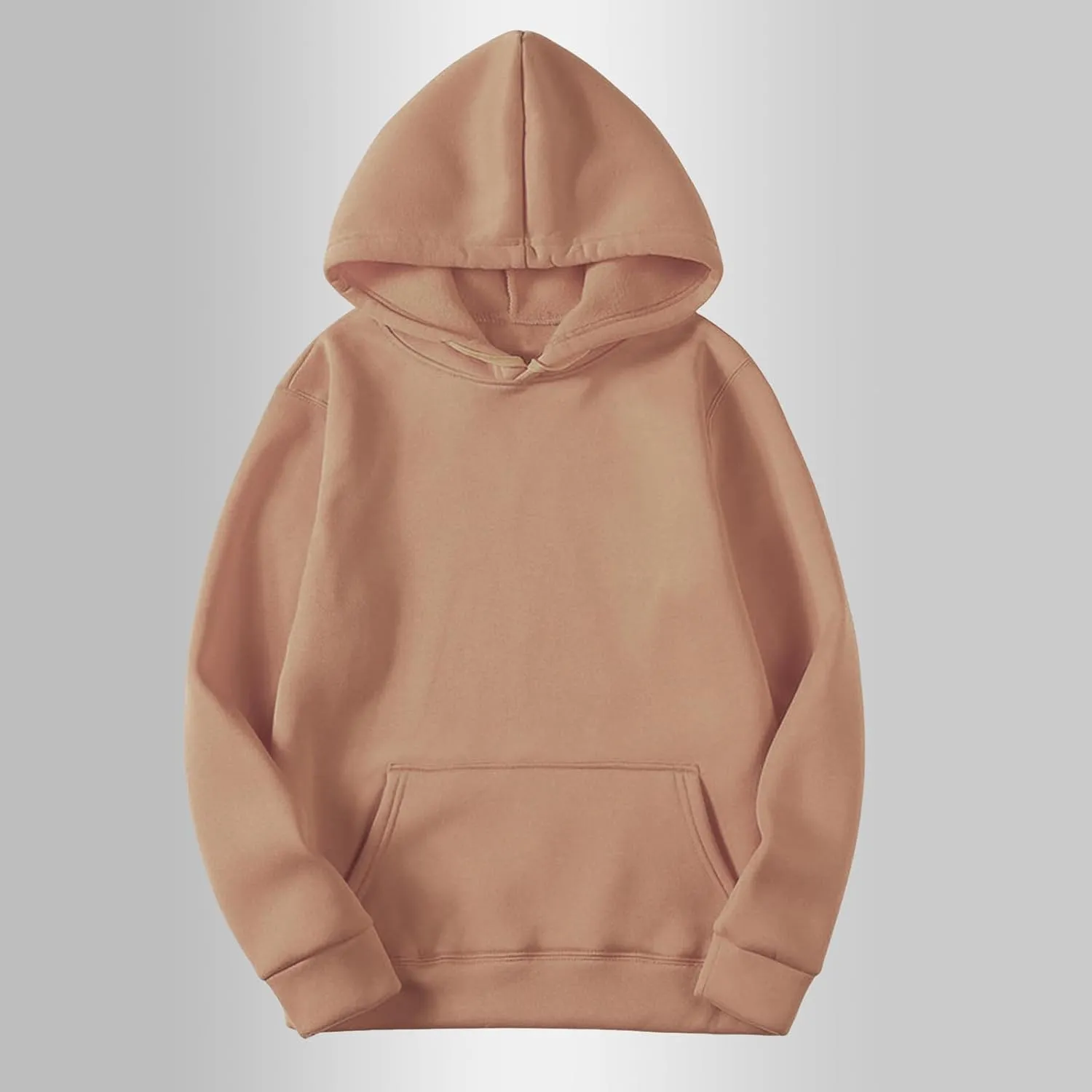 Women Solid Color Hoodie Trendy 2024 Sweatshirt Shirts Comfy Long Slevee Pullover Sweater Tops With Pockets