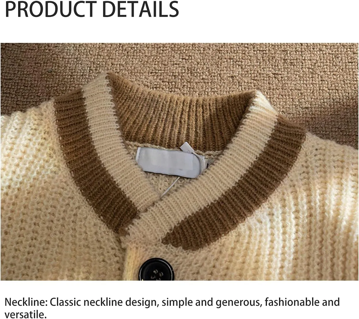Women Varsity Sweater Button Up Knitted Cardigan Cute Bear Graphic Embroidery Jacket Top