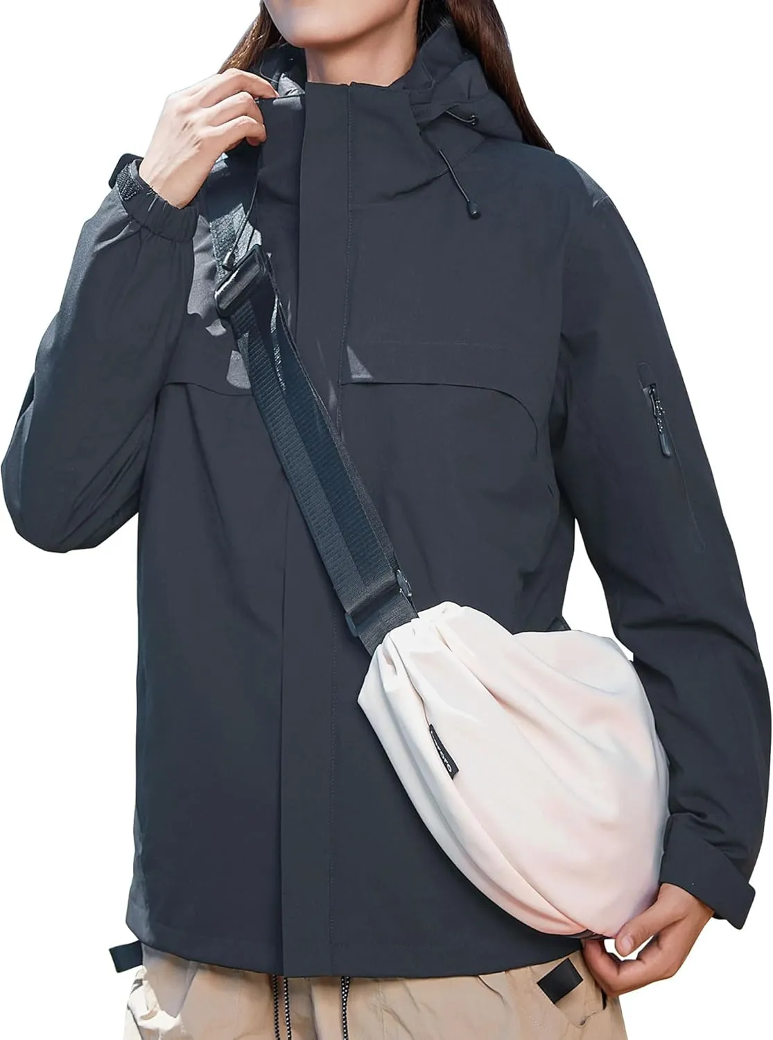 Women's 3-in-1 Waterproof Winter Jacket With Removable Inner Liner and Hooded Warm Jacket For Women