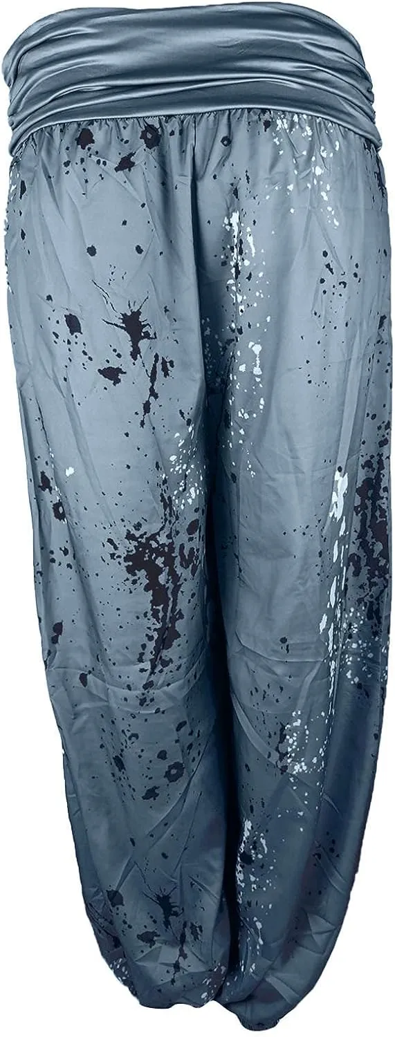 Women's Harem Pants High Waist Yoga Boho Trousers with Pockets Hippie Boho Beach Baggy Summer Baggy Joggers Plus Size