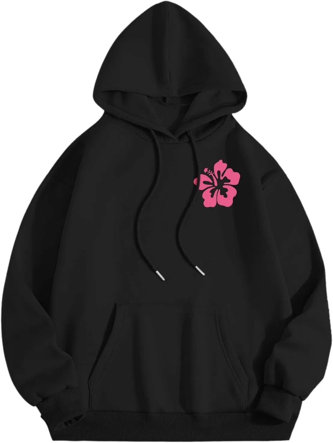 Womens Letter Print Graphic Hoodies Y2K 2025 Oversized Cute Preppy Long Sleeve Drawstring Sweatshirt with Pocket