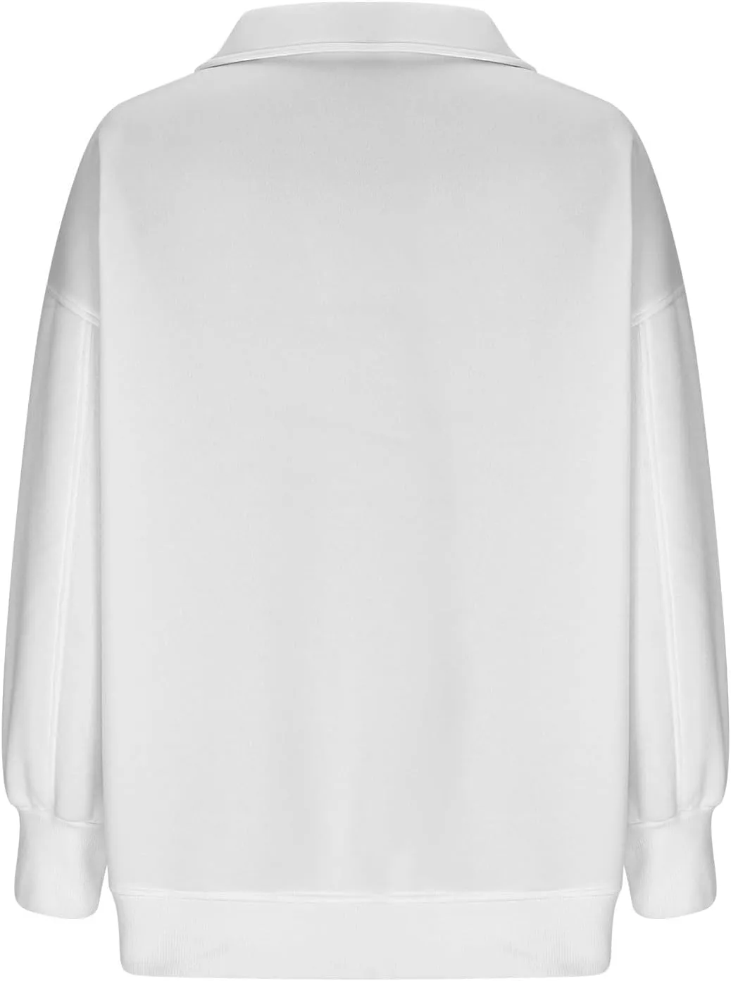 Women's Oversized Quarter Half Zip Hoodies Sweatshirt,Casual V Neck Long Sleeve Pullover Tunic Comfy Basic Tops
