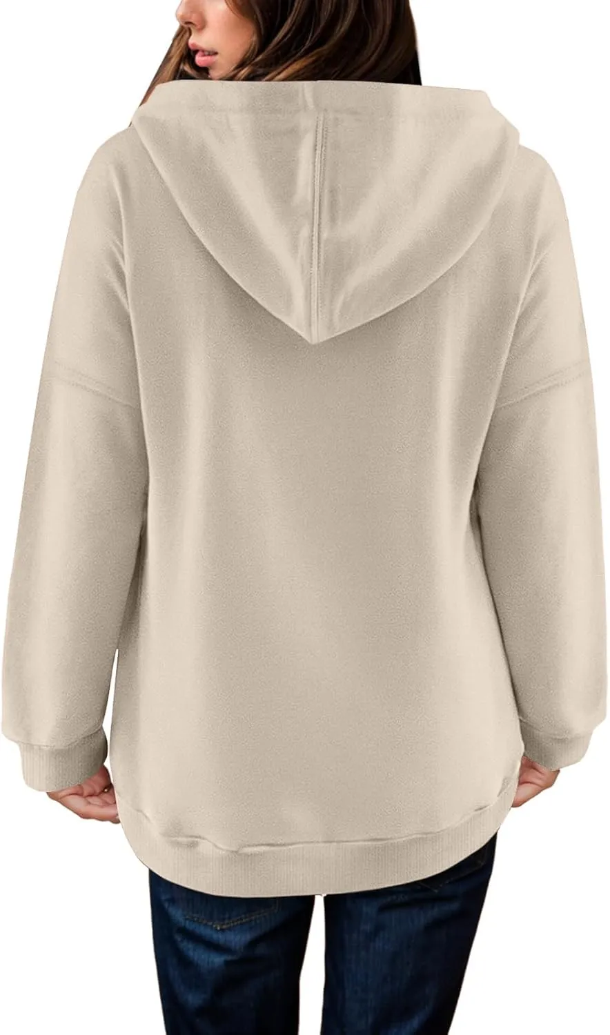 Womens Oversized Sweatshirts Pullover Hoodies Fleece Sweaters Long Sleeve With Pockets Winter Fall Outfits Y2k Clothes