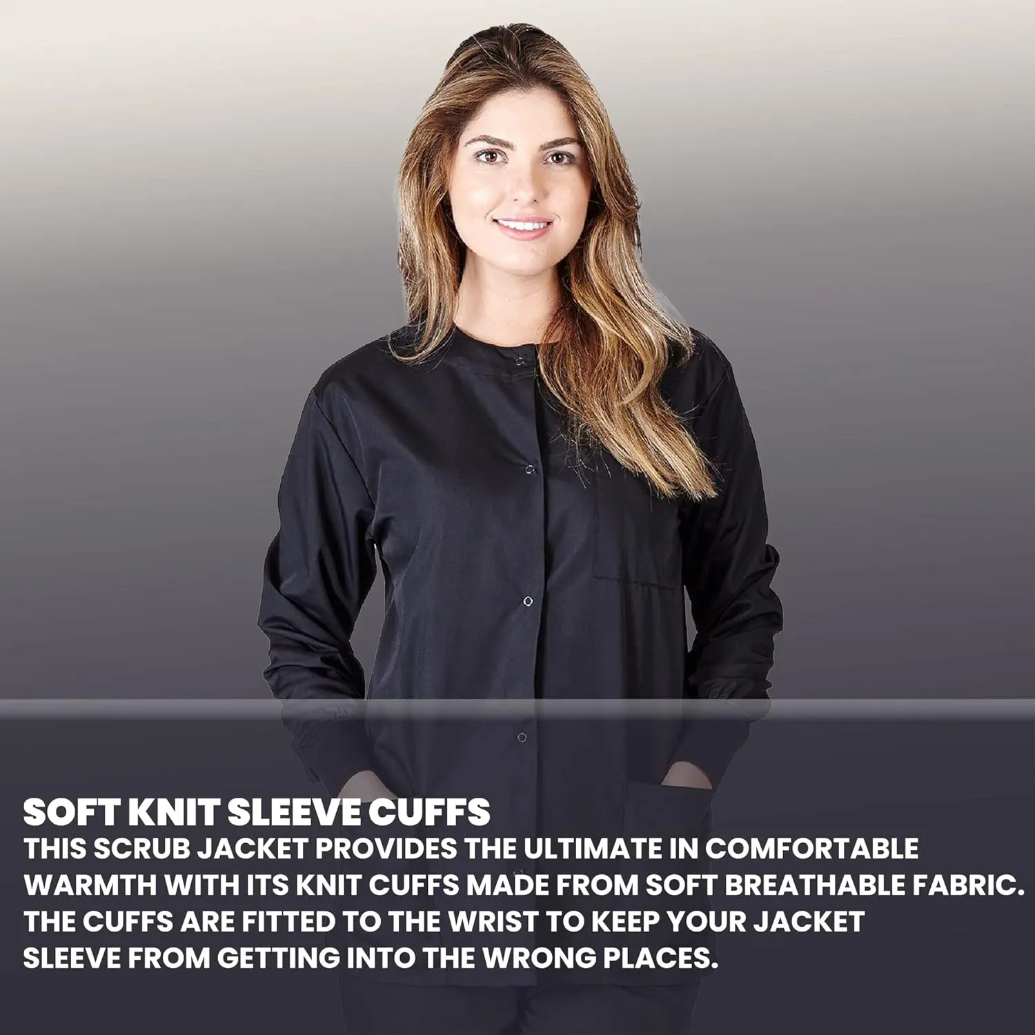 Women's Scrub Jacket Warm Up Medical Scrub Jackets for Women