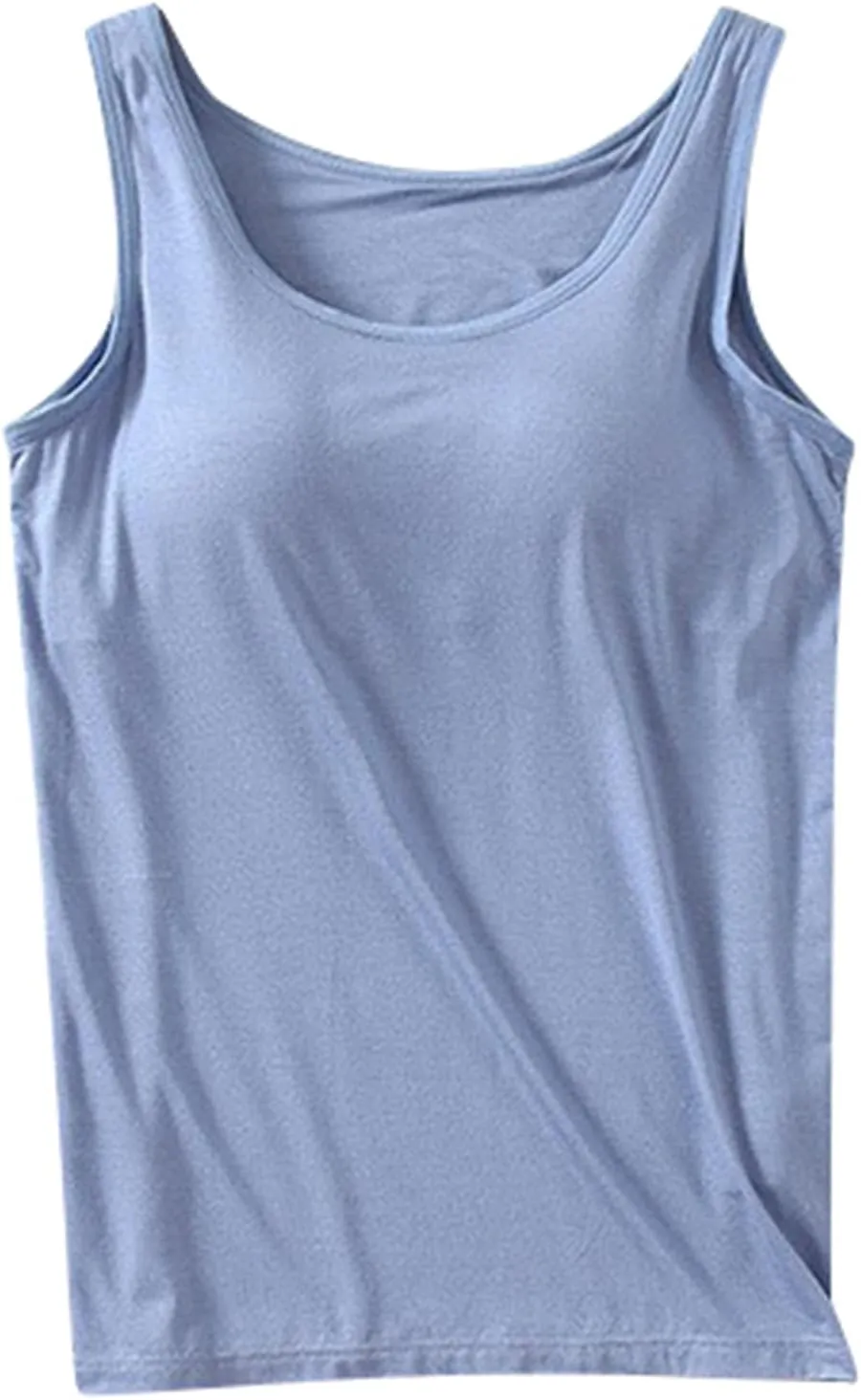 Womens Tank Tops with Built in Bra Camisole Yoga Bra Workout Shirts Basic Padded Cotton Undershirt 2025 Summer