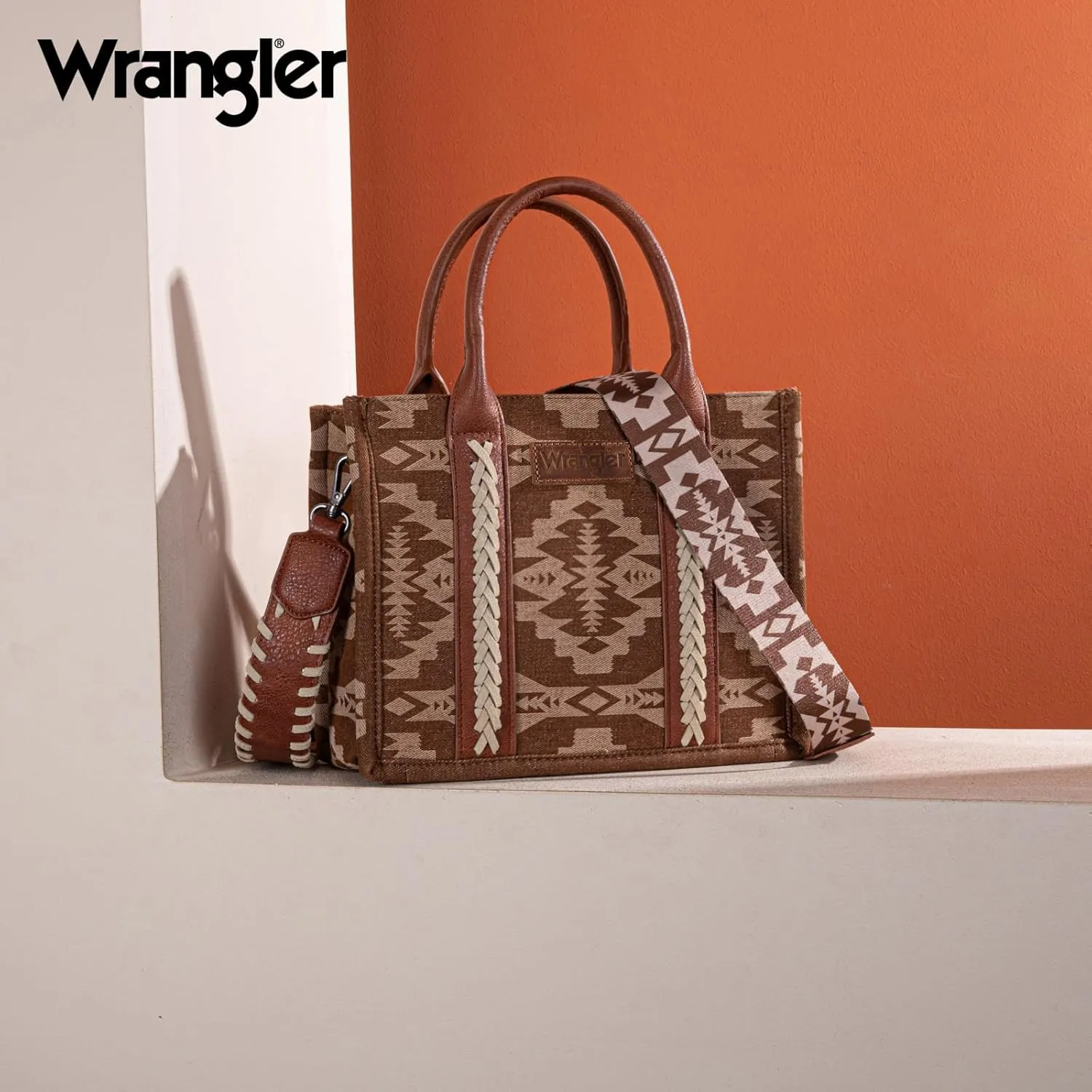 Wrangler Aztec Tote Bag for Women Western Top Handle Handbags and Purses