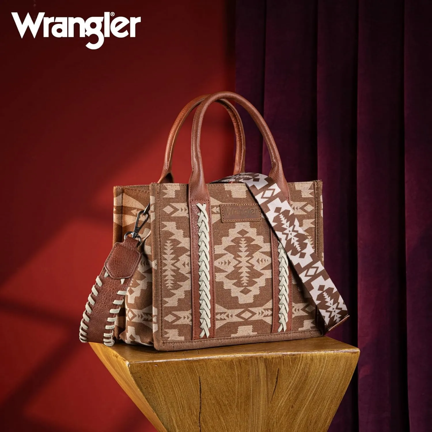 Wrangler Aztec Tote Bag for Women Western Top Handle Handbags and Purses