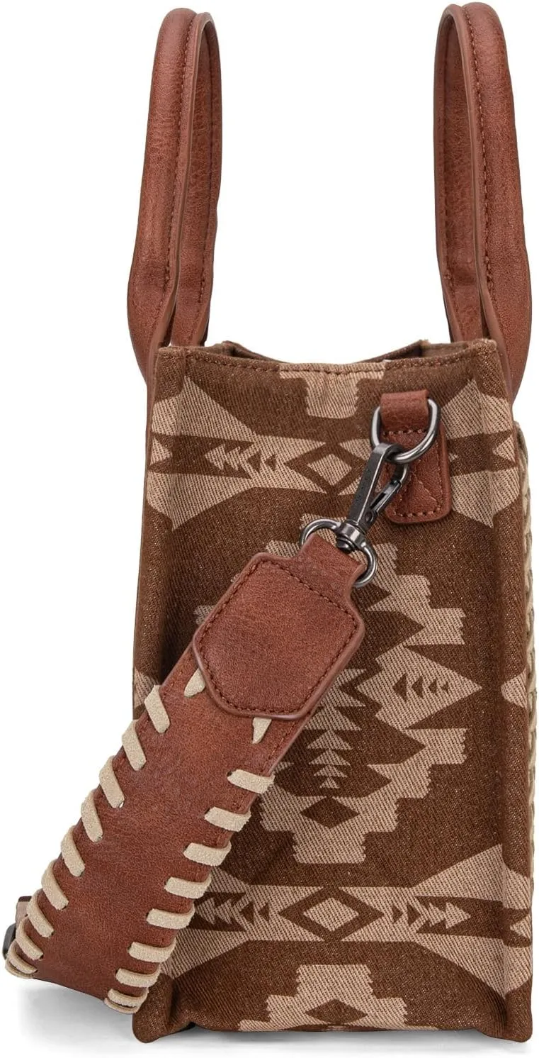 Wrangler Aztec Tote Bag for Women Western Top Handle Handbags and Purses