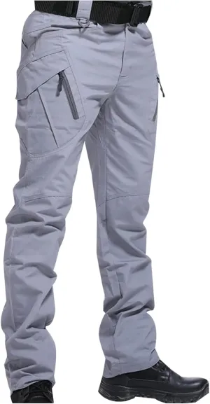 yardsong Mens Hiking Cargo Pants Business Casual Slim Fit Outdoor Pants Fishing Camping Travel Trousers with Pockets