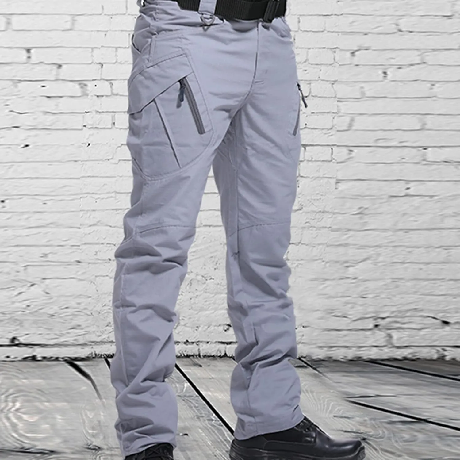 yardsong Mens Hiking Cargo Pants Business Casual Slim Fit Outdoor Pants Fishing Camping Travel Trousers with Pockets