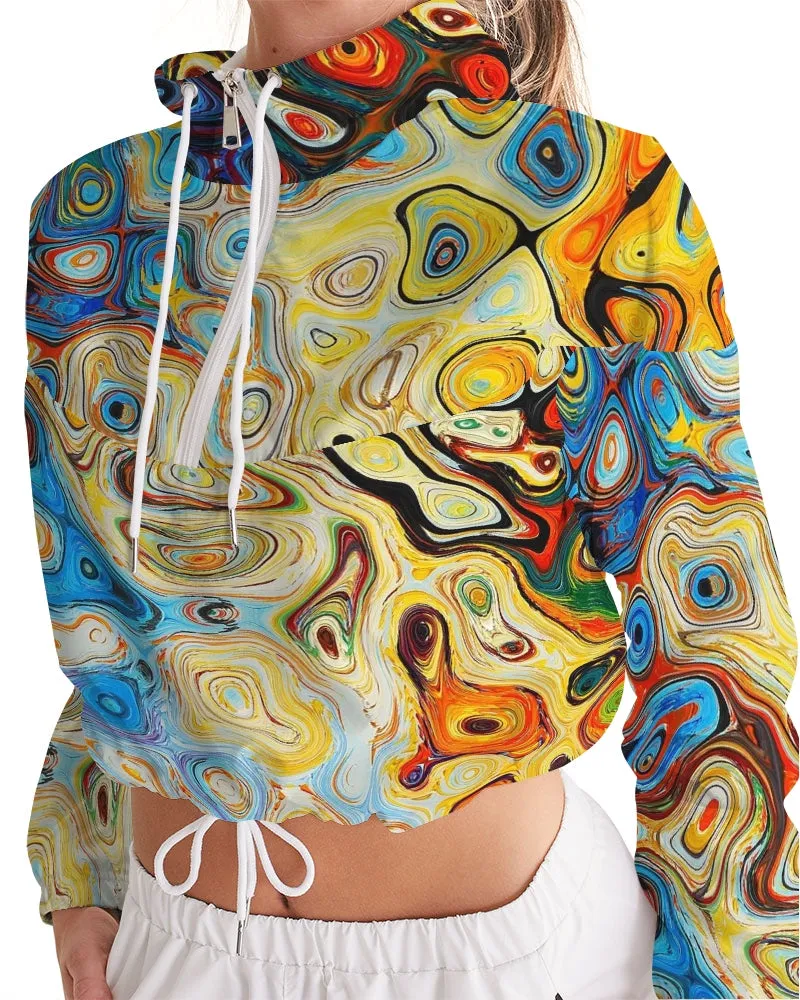 You Like Colors Women's Cropped Windbreaker