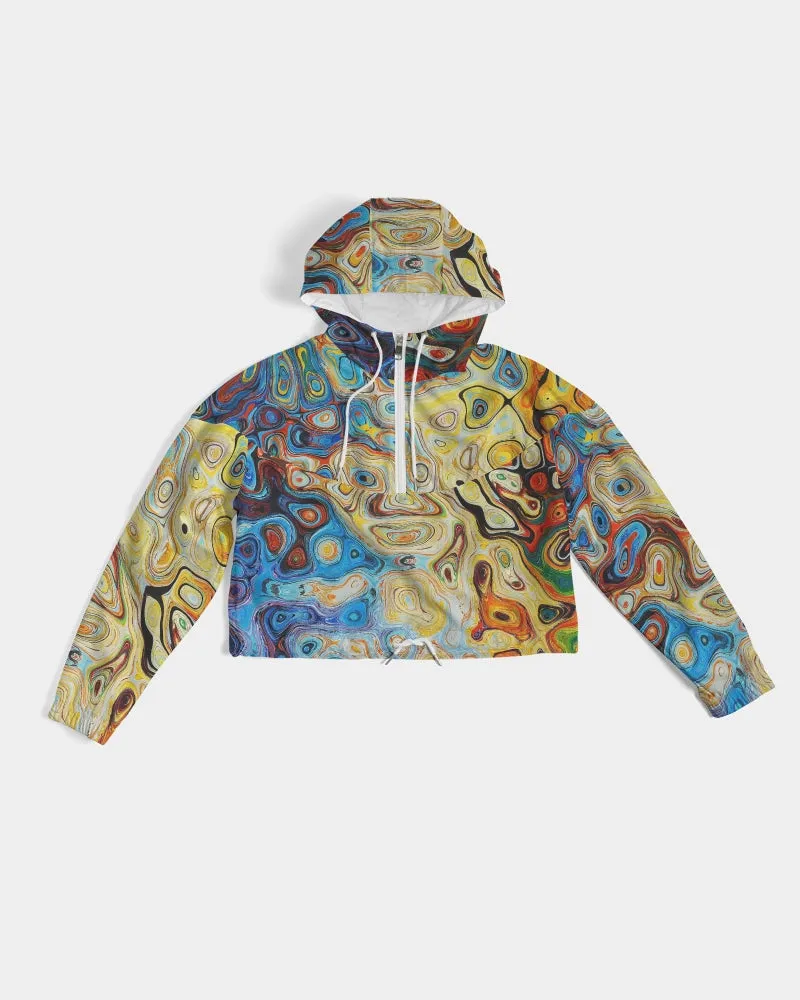 You Like Colors Women's Cropped Windbreaker