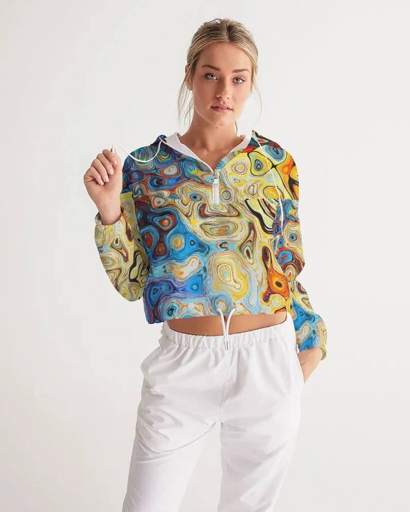 You Like Colors Women's Cropped Windbreaker