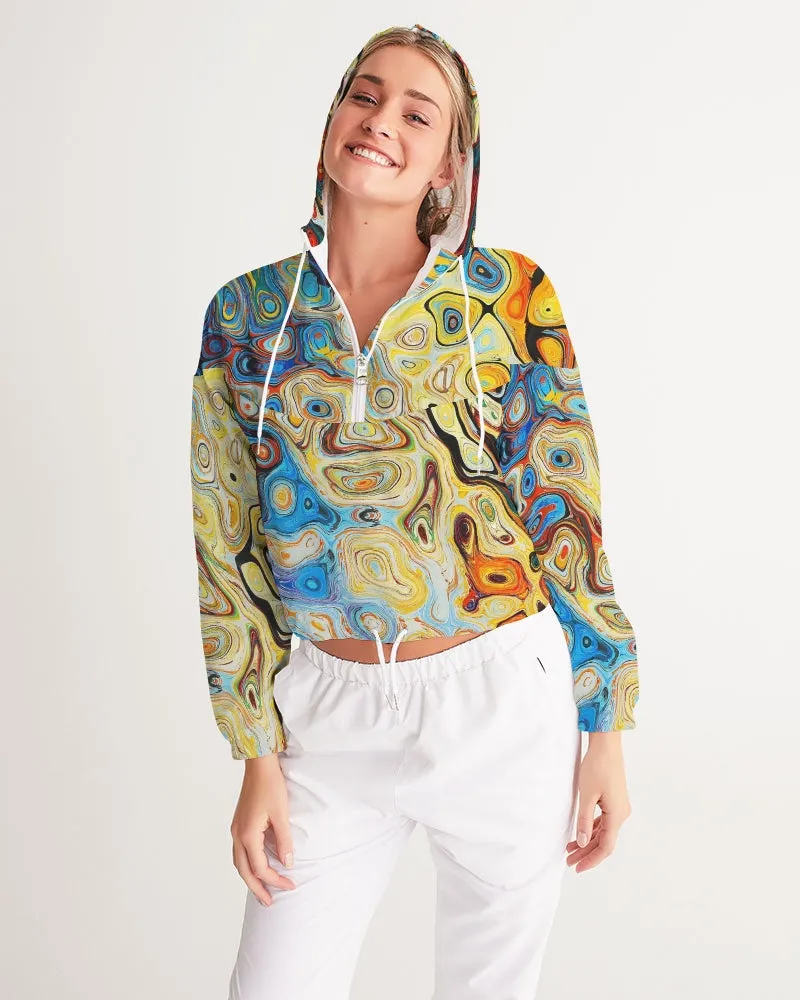 You Like Colors Women's Cropped Windbreaker