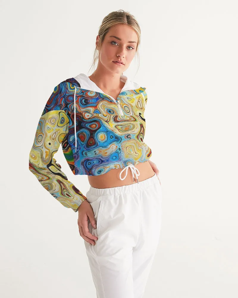 You Like Colors Women's Cropped Windbreaker