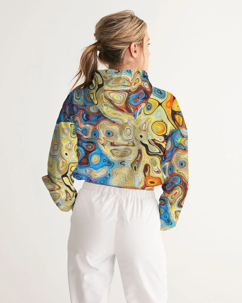 You Like Colors Women's Cropped Windbreaker