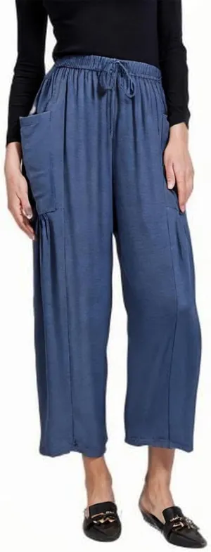YRAETENM Women Linen Baggy Harem Pants Summer Drawstring High Waist Wide Leg Pants Loose Flowy Casual Palazzo Lounge Trousers