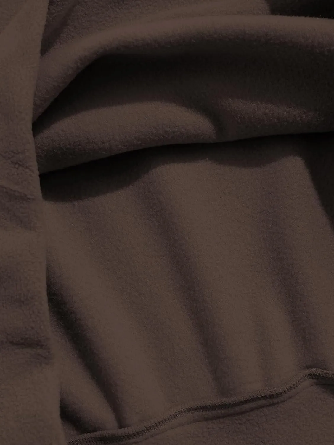 ZAFUL Men's Hooded Sweatshirt, Letter Mountain Graphic Embroidery Plush Fleece Casual Drawstring Pullover Hoodie