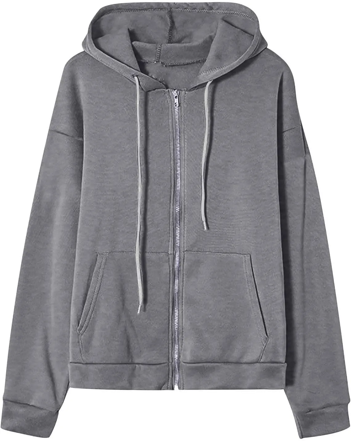 Zip Up Hoodies Women 2023 Fall Fashion Oversized Sweatshirt Y2k Sweaters Pullover Cute Teen Girl Jacket Trendy Winter Clothes